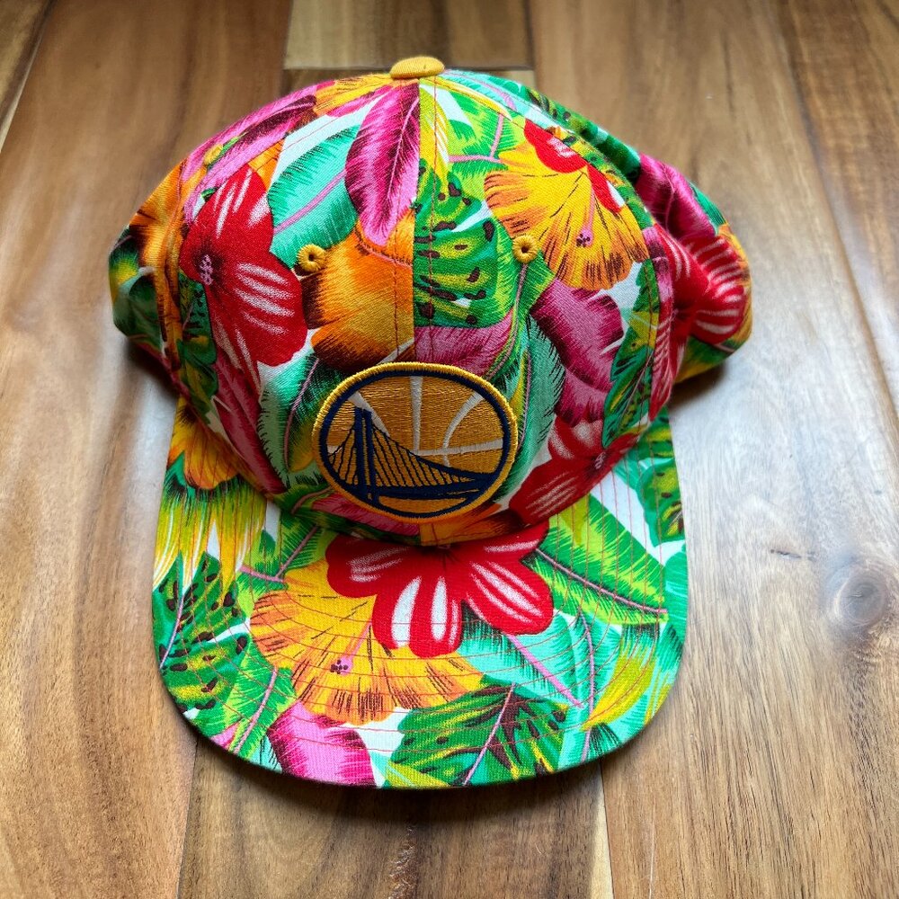 Golden State Warriors - Tropical / Floral - Snapback - Mitchell & Ness Hat
